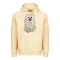 Pina Colada white pomeranian Premium Hoodie - RanaPortraitStore