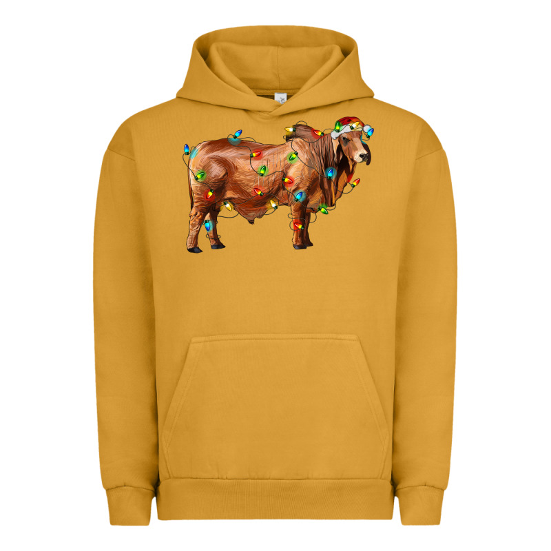 Brahman Bull With Christmas Lights Urban Hoodie by RanaPortraitStore | Teevron