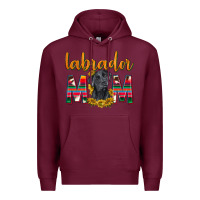 Burgundy western labrador retriever mom Premium Hoodie - texasbilliewilder
