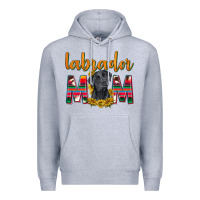 Heather Grey western labrador retriever mom Premium Hoodie - texasbilliewilder
