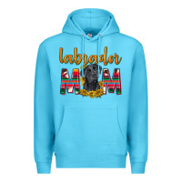 Ocean Blue western labrador retriever mom Premium Hoodie - texasbilliewilder