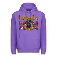 Purple western labrador retriever mom Premium Hoodie - texasbilliewilder