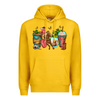 Lemon cowgirl coffee cups Premium Hoodie - Zillion Design Studio