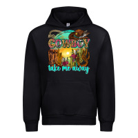 Black cowboy take me away Urban Hoodie - Zillion Design Studio