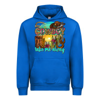 Cobalt cowboy take me away Urban Hoodie - Zillion Design Studio
