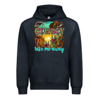 Navy cowboy take me away Urban Hoodie - Zillion Design Studio