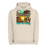 Pigment French Oak cowboy take me away Urban Hoodie - Zillion Design Studio