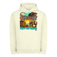 Pigment Pistachio cowboy take me away Urban Hoodie - Zillion Design Studio