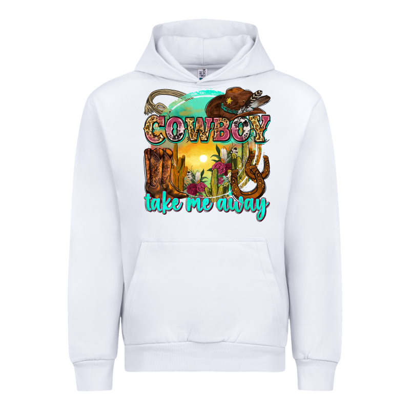 Cowboy Take Me Away Urban Hoodie by Zillion Design Studio | Teevron