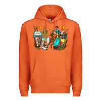 Carrot cowboy coffee cups Premium Hoodie - Zillion Design Studio