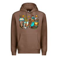 Chestnut cowboy coffee cups Premium Hoodie - Zillion Design Studio