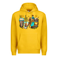 Lemon cowboy coffee cups Premium Hoodie - Zillion Design Studio