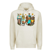 Oatmeal Heather cowboy coffee cups Premium Hoodie - Zillion Design Studio