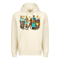 Sandshell cowboy coffee cups Premium Hoodie - Zillion Design Studio