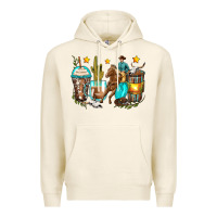 Tofu cowboy coffee cups Premium Hoodie - Zillion Design Studio