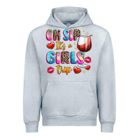 Heather Grey oh sip its a girls Urban Hoodie - texasbilliewilder