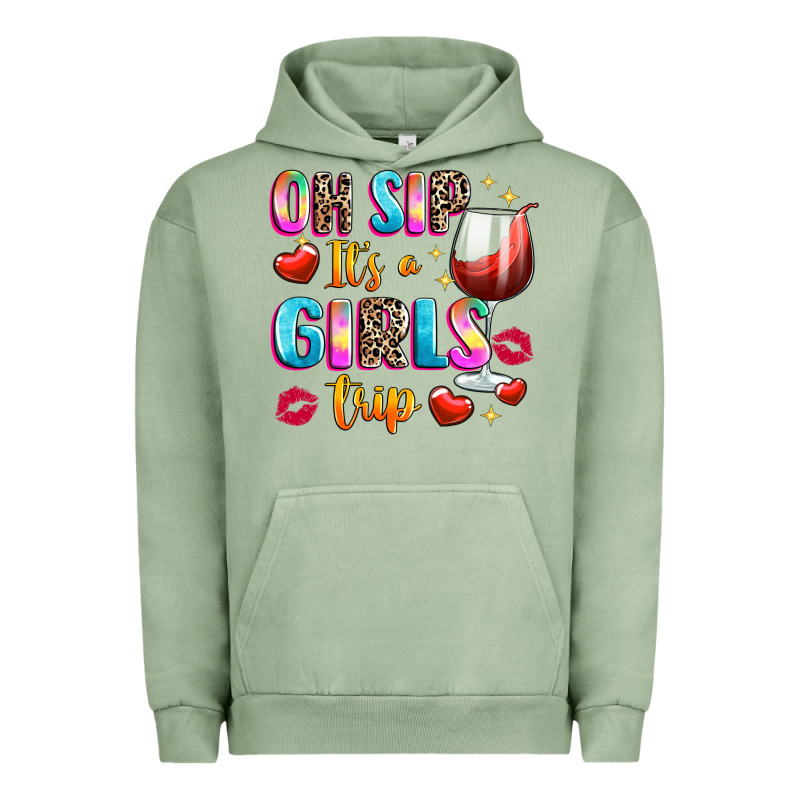 Oh Sip Its A Girls Urban Hoodie by texasbilliewilder | Teevron