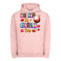 Pigment Salmon oh sip its a girls Urban Hoodie - texasbilliewilder