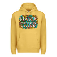 Antique Gold western mama tried with sunflowers and gemstone Premium Hoodie - texasbilliewilder