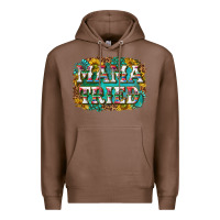 Chestnut western mama tried with sunflowers and gemstone Premium Hoodie - texasbilliewilder