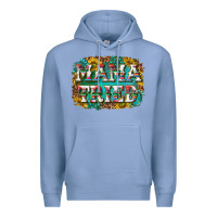 Colony Blue western mama tried with sunflowers and gemstone Premium Hoodie - texasbilliewilder