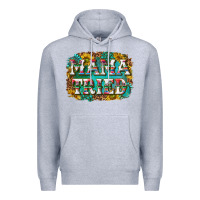Heather Grey western mama tried with sunflowers and gemstone Premium Hoodie - texasbilliewilder