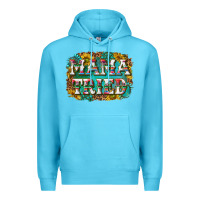 Ocean Blue western mama tried with sunflowers and gemstone Premium Hoodie - texasbilliewilder