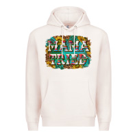 Pale Pink western mama tried with sunflowers and gemstone Premium Hoodie - texasbilliewilder