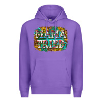 Purple western mama tried with sunflowers and gemstone Premium Hoodie - texasbilliewilder