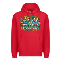 Red western mama tried with sunflowers and gemstone Premium Hoodie - texasbilliewilder