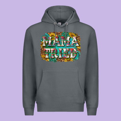Western Mama Tried With Sunflowers And Gemstone Premium Hoodie Designed By Texasbilliewilder