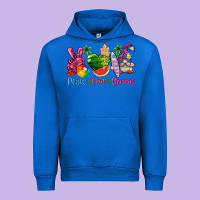 Peace Love Gnome Summer Urban Hoodie Designed By Texasbilliewilder