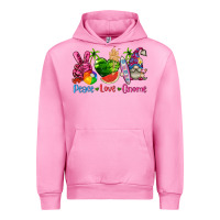 Fuchsia Pink peace love gnome summer Urban Hoodie - texasbilliewilder