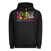 Pigment Black peace love gnome summer Urban Hoodie - texasbilliewilder
