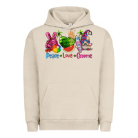 Pigment French Oak peace love gnome summer Urban Hoodie - texasbilliewilder