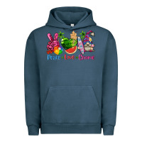 Pigment Midnight Navy peace love gnome summer Urban Hoodie - texasbilliewilder