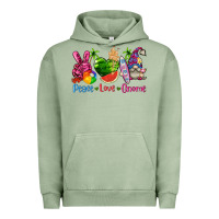 Pigment Oil Green peace love gnome summer Urban Hoodie - texasbilliewilder