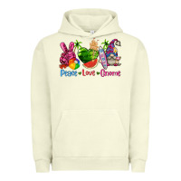 Pigment Pistachio peace love gnome summer Urban Hoodie - texasbilliewilder