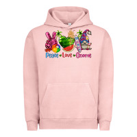 Pigment Salmon peace love gnome summer Urban Hoodie - texasbilliewilder
