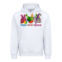 White peace love gnome summer Urban Hoodie - texasbilliewilder