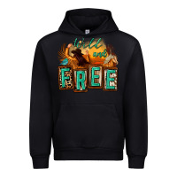 Black wild and free cowgirl horse desert Urban Hoodie - Zillion Design Studio