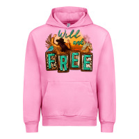 Fuchsia Pink wild and free cowgirl horse desert Urban Hoodie - Zillion Design Studio