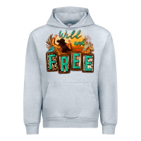Heather Grey wild and free cowgirl horse desert Urban Hoodie - Zillion Design Studio