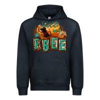 Navy wild and free cowgirl horse desert Urban Hoodie - Zillion Design Studio