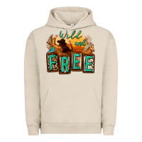 Pigment French Oak wild and free cowgirl horse desert Urban Hoodie - Zillion Design Studio