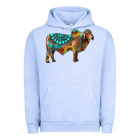 Pigment Grape Ice brahman bull gemstone turquoise and sunflower Urban Hoodie - RanaPortraitStore