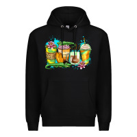 Black alligator coffee cups Premium Hoodie - Zillion Design Studio
