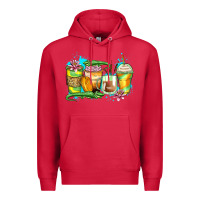 Cardinal alligator coffee cups Premium Hoodie - Zillion Design Studio
