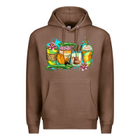 Chestnut alligator coffee cups Premium Hoodie - Zillion Design Studio
