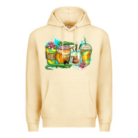 Pina Colada alligator coffee cups Premium Hoodie - Zillion Design Studio